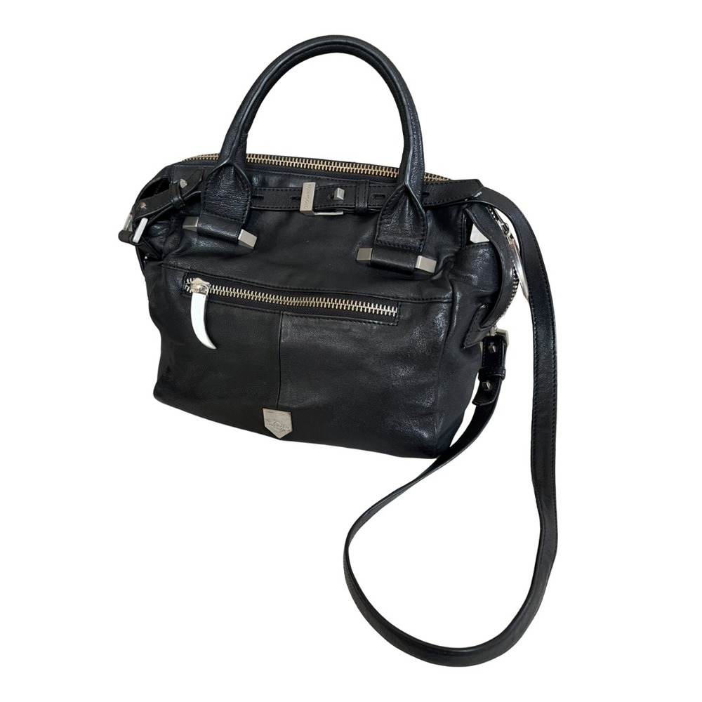 Genuine Leather Satchel Romygold